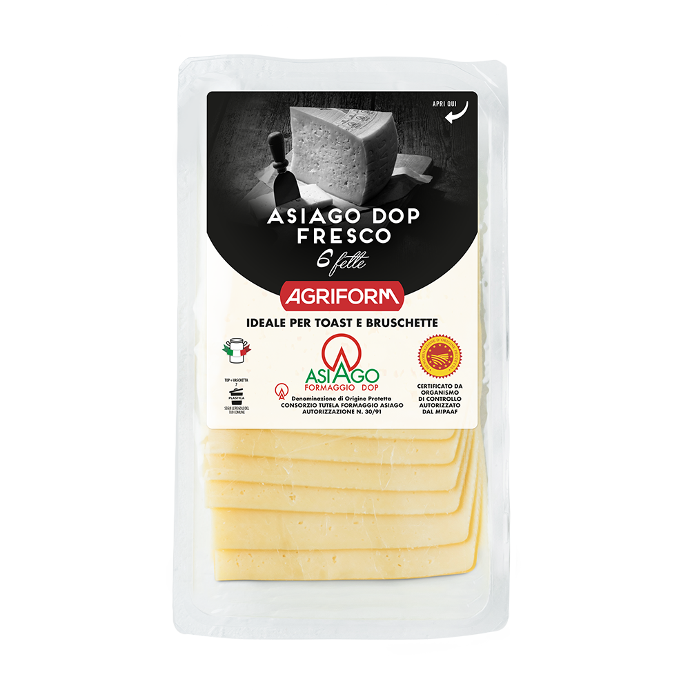 Asiago PDO Fresco slices