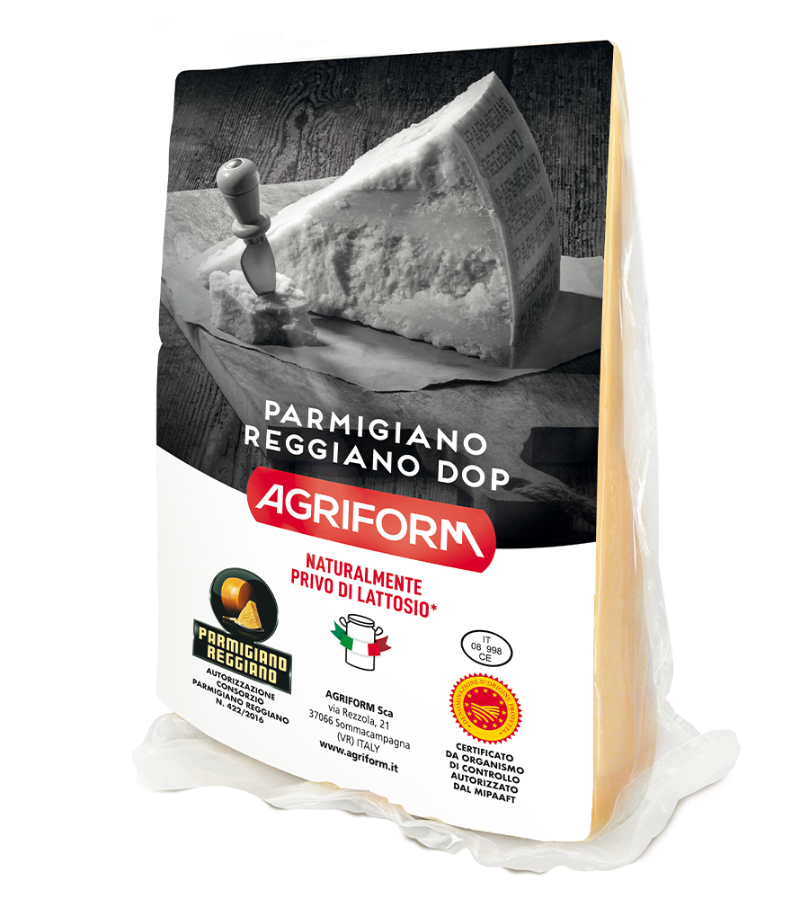 Vacuum packed Parmigiano Reggiano